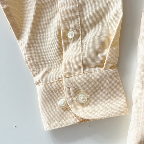 Lands End Boys Bundle Of Oxford Shirt in Blue And Peach  Yellow NWOT - Picture 10 of 16